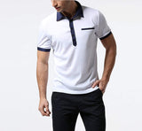 Mens Polo Shirt with Contrasting Trim